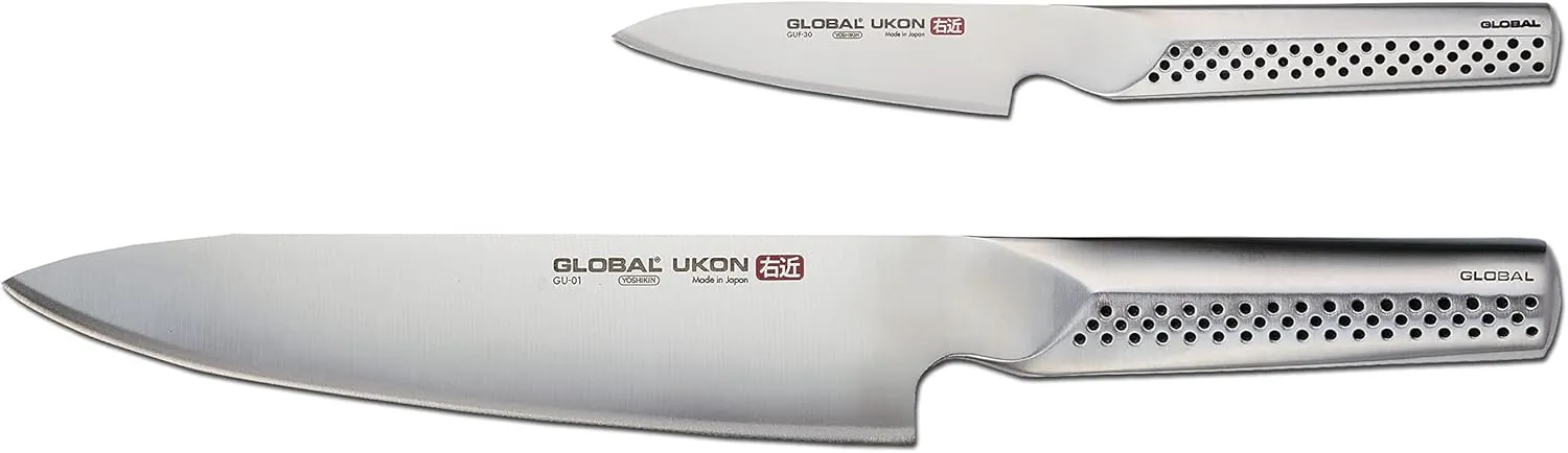 Global Ukon 2-Piece Knife Set/2, Stainless Steel