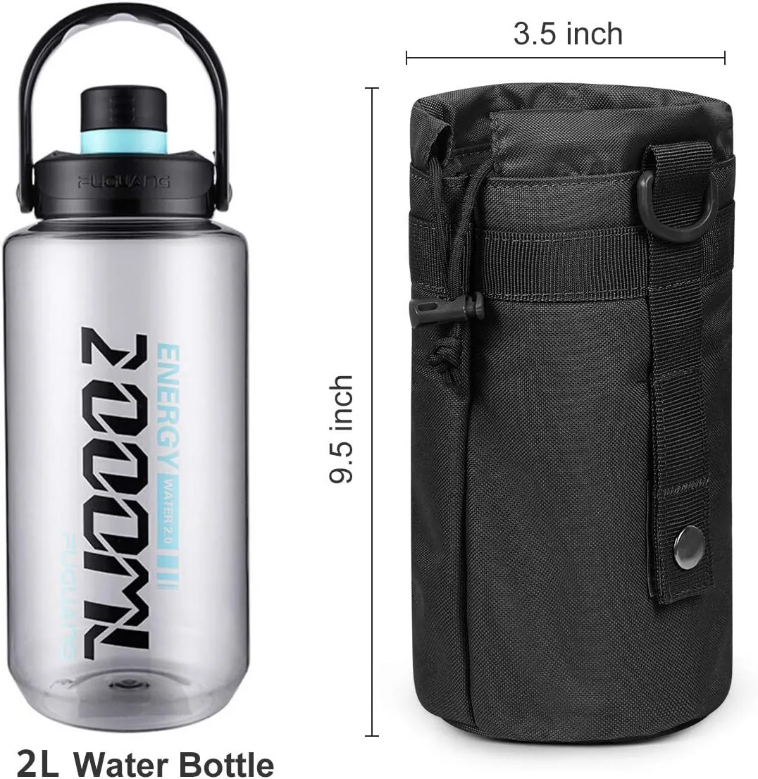 Gogoku 3 Pack Molle Pouch Combo Water Bottle Pouch Holder Tactical Molle Pouches Compact Utility Waist Bag Pack