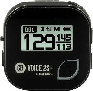 GOLFBUDDY Voice 2S  Talking GPS Rangefinder, Clip on Hat Golf Navigation, Slope Mode on/Off, 18 Hours Battery Life, Shot Distance Measurement, Preloaded with 40,000 Courses Worldwide (Black)
