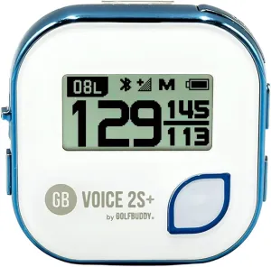 GOLFBUDDY Voice 2S  Talking GPS Rangefinder, Clip on Hat Golf Navigation, Slope Mode on/Off, 18 Hours Battery Life, Shot Distance Measurement, Preloaded with 40,000 Courses Worldwide (Blue)