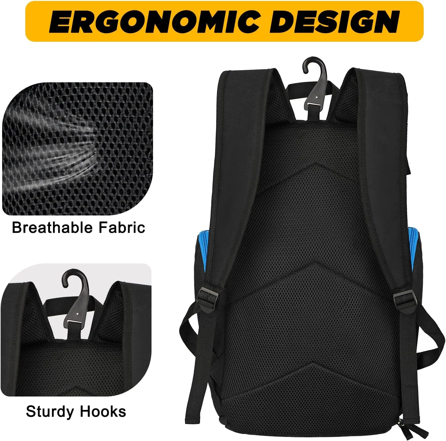 Goloni Basketball Backpack,Large Sports Bag with Ball Compartment & Shoe Compartment for Basketball, Soccer, Volleyball,Gym