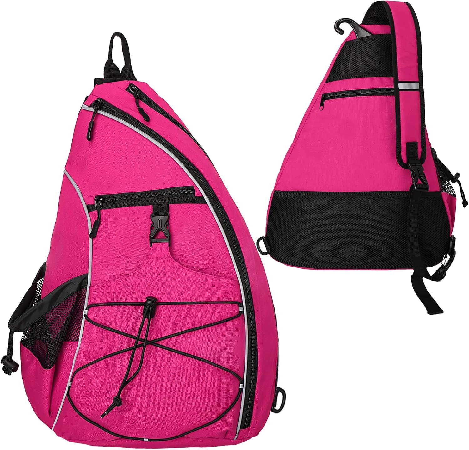 Goloni Pickleball Bag for Women,Mens Pickle ball Backpack,Lightweight Sling Bag with Fence Hook,Large Capacity,Safety Pocket