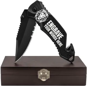 GOOD WORKER Custom Knife for Men and Women - Personalized Idea Gifts - Engraved Gifts for Dad Husband Boyfriend Wife Girlfriend - Customized Pocket Knives for Birthday - Unique Present 6680 PS