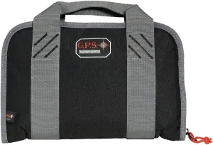 G.P.S. Double Compact Pistol Case with Mag Storage & Dump Cup Durable Safe Secure Handguns, Ammo & Shooting Accessories Carry Bag