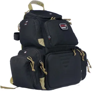 G.P.S. Handgunner Range Backpack With Foam Cradle For 4 Handguns, Durable Pistols, Ammo & Shooting Accessories Storage