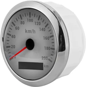 GPS Speedometer 200km / h Odometer for Boat Car Yacht Motorcycle (White Dial)