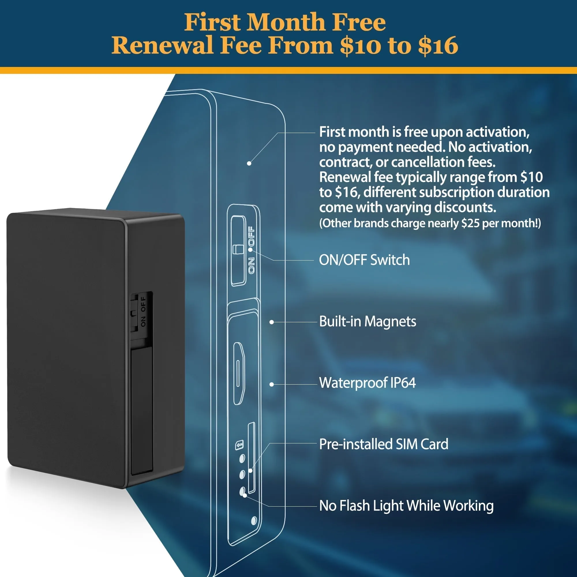 GPS Tracker for Vehicles, ABLEGRID GPS Tracking Device with 1 Month Data Plan Included 4G Real-time Small Hidden Magnetic GPS Locator for Car Motorcycle Bike People