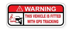 GPS Vehicle Warning sticker GPS Tracking warning decal