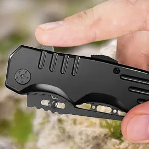 Grand Way Spring-Assisted Tactical Knife 6681 (Black)