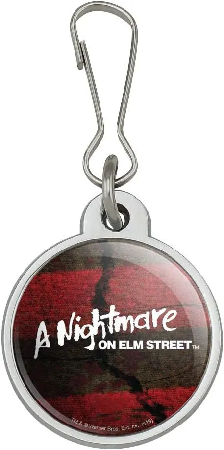 GRAPHICS & MORE A Nightmare on Elm Street Logo Jacket Handbag Purse Luggage Backpack Zipper Pull Charm