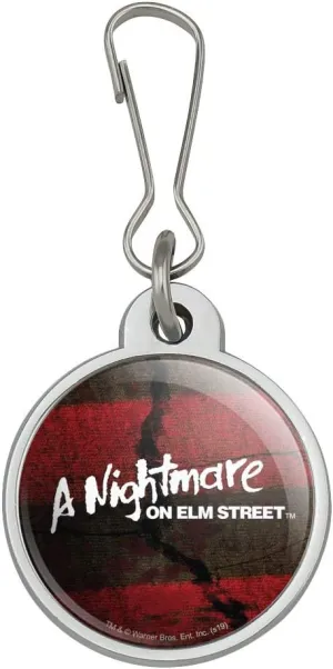 GRAPHICS & MORE A Nightmare on Elm Street Logo Jacket Handbag Purse Luggage Backpack Zipper Pull Charm