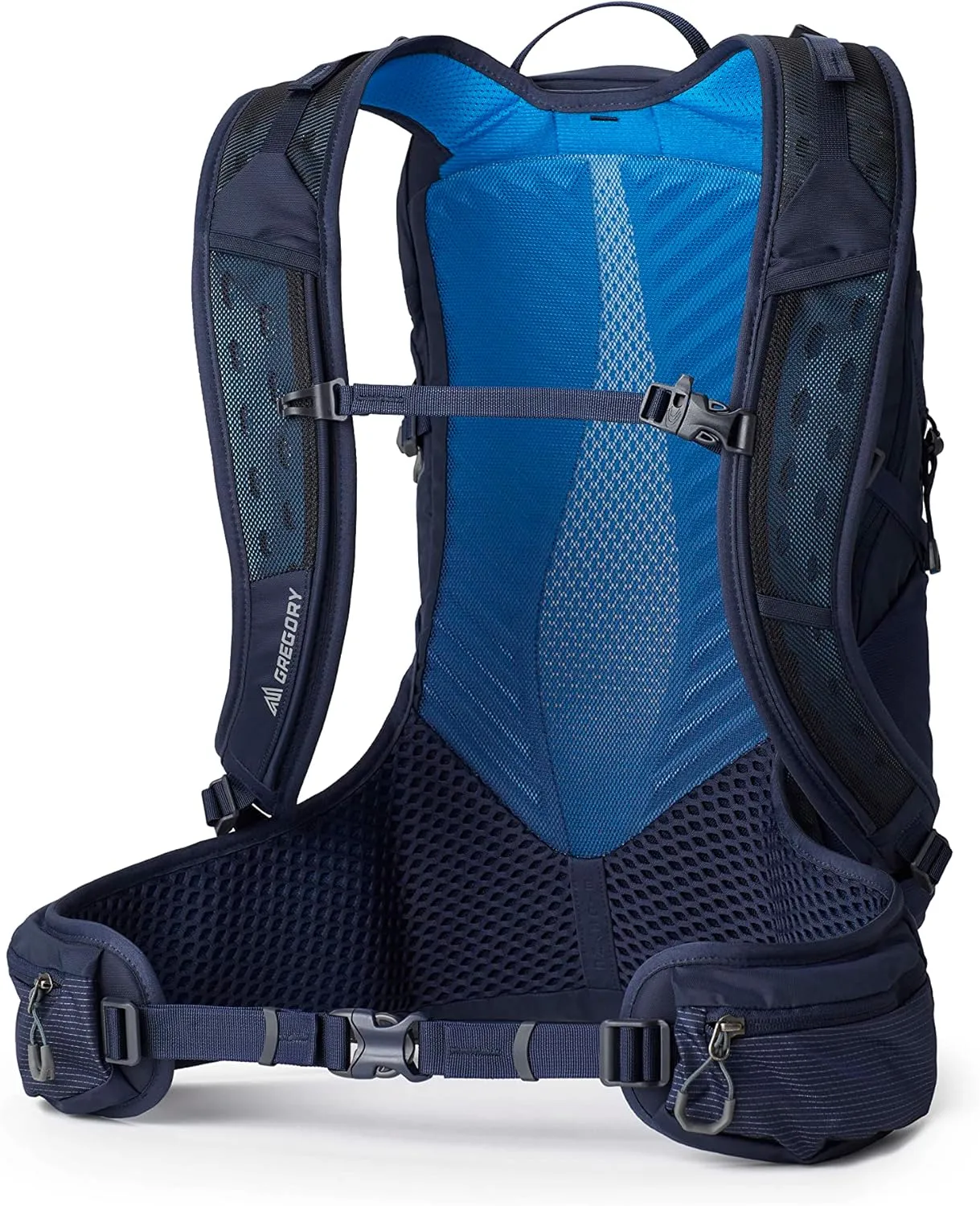 Gregory Miko 20L Unisex Day Hiking Backpack, Ventilated Backpanel, Built-In Hydration Attachment for Water Bladder (Reservoir Not Included), Plus Size, Volt Blue
