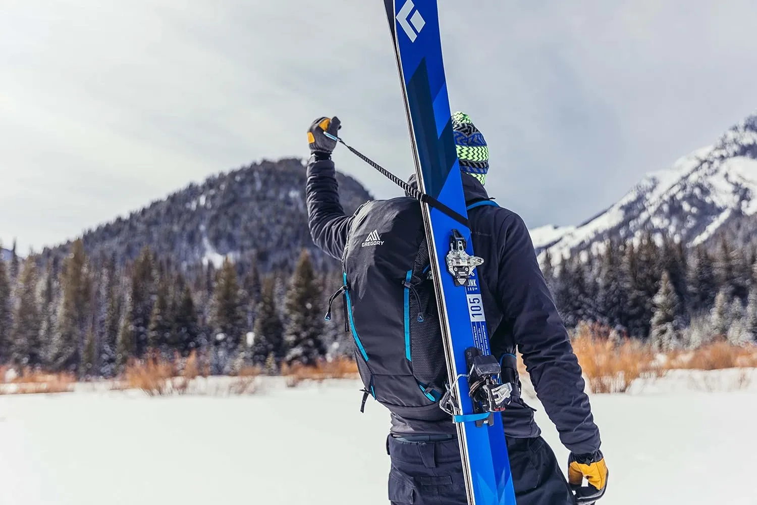 Gregory Targhee Ft 24L Skiing & Snowboarding Backpack, Helmet Carry, Ski/Snowboard Hook, Internal Hydration Sleeve (Reservoir Not Included)