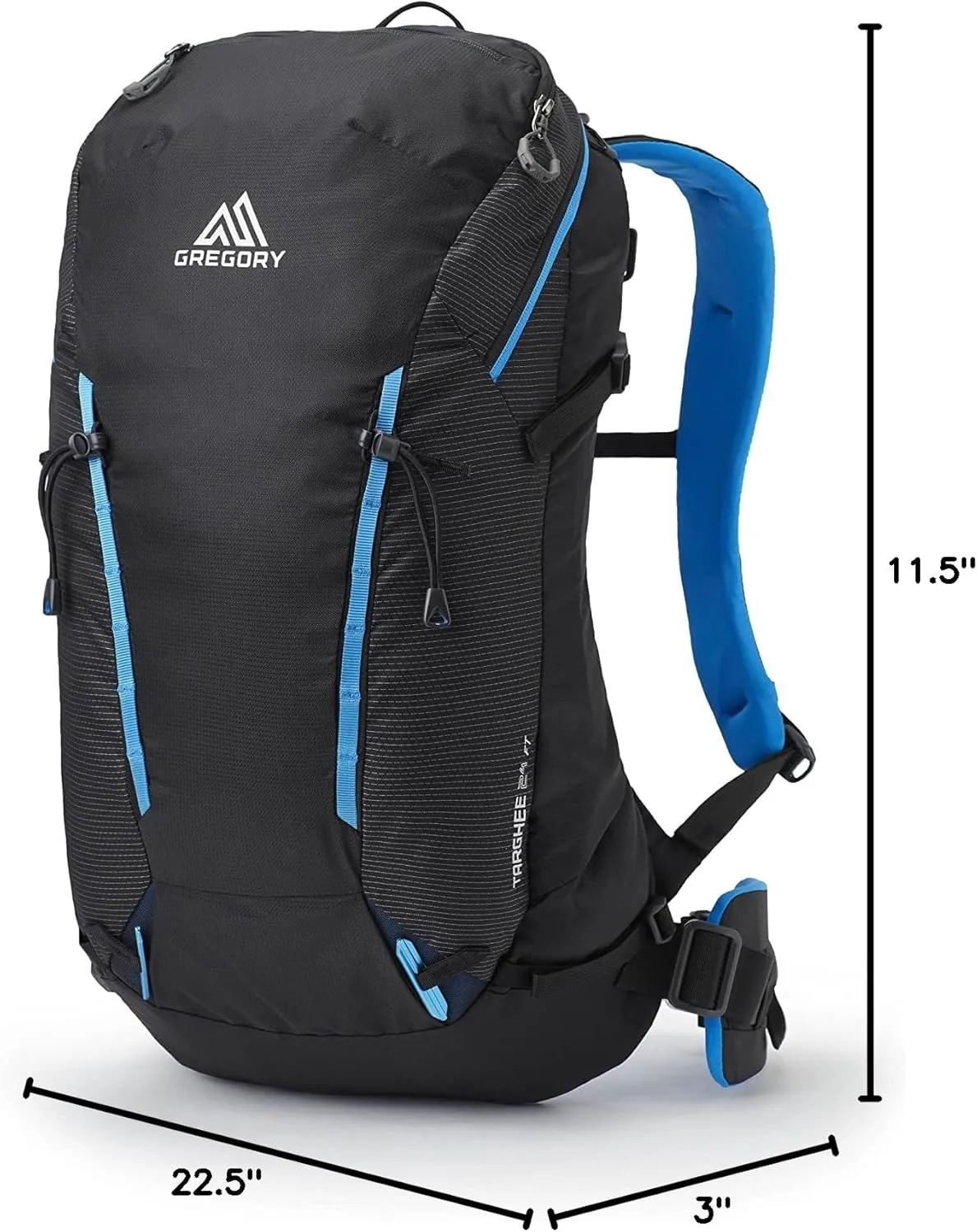 Gregory Targhee Ft 24L Skiing & Snowboarding Backpack, Helmet Carry, Ski/Snowboard Hook, Internal Hydration Sleeve (Reservoir Not Included)