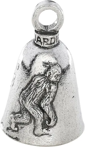 Guardian Bell Animals Good Luck Bell w/Keyring & Black Velvet Gift Bag | Motorcycle Bell | Lead-Free Pewter | Made in USA