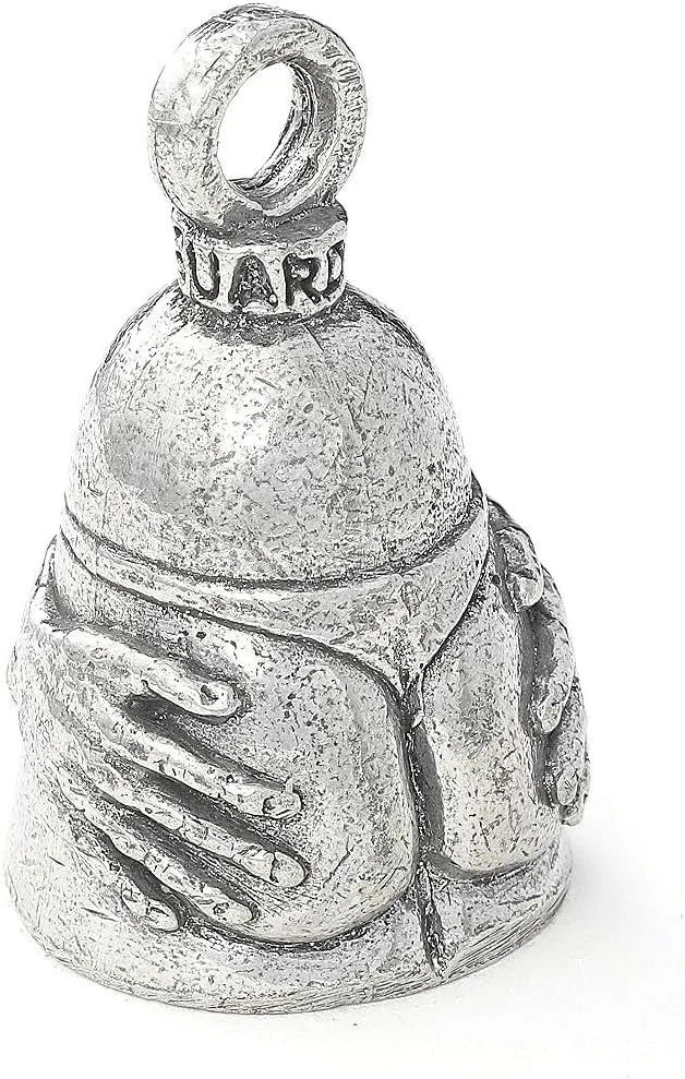 Guardian Bell AssMan Good Luck Bell w/Keyring & Black Velvet Gift Bag | Motorcycle Bell | Lead-Free Pewter | Good Luck Gift to Friends & Family | Bike Bell | Made in USA