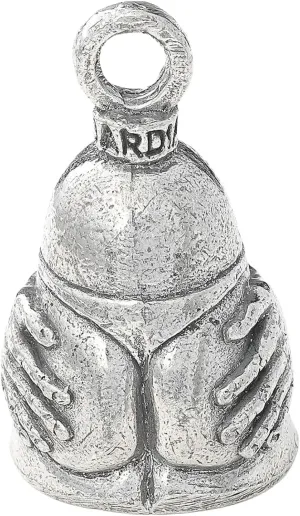 Guardian Bell AssMan Good Luck Bell w/Keyring & Black Velvet Gift Bag | Motorcycle Bell | Lead-Free Pewter | Good Luck Gift to Friends & Family | Bike Bell | Made in USA