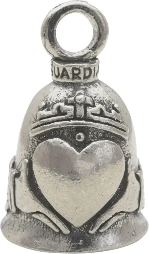 Guardian Bell Celtic Good Luck Bell w/Keyring & Black Velvet Gift Bag | Motorcycle Bell | Lead-Free Pewter | Made in USA