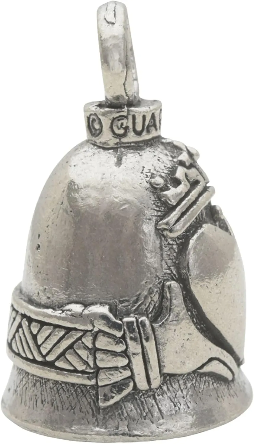 Guardian Bell Celtic Good Luck Bell w/Keyring & Black Velvet Gift Bag | Motorcycle Bell | Lead-Free Pewter | Made in USA