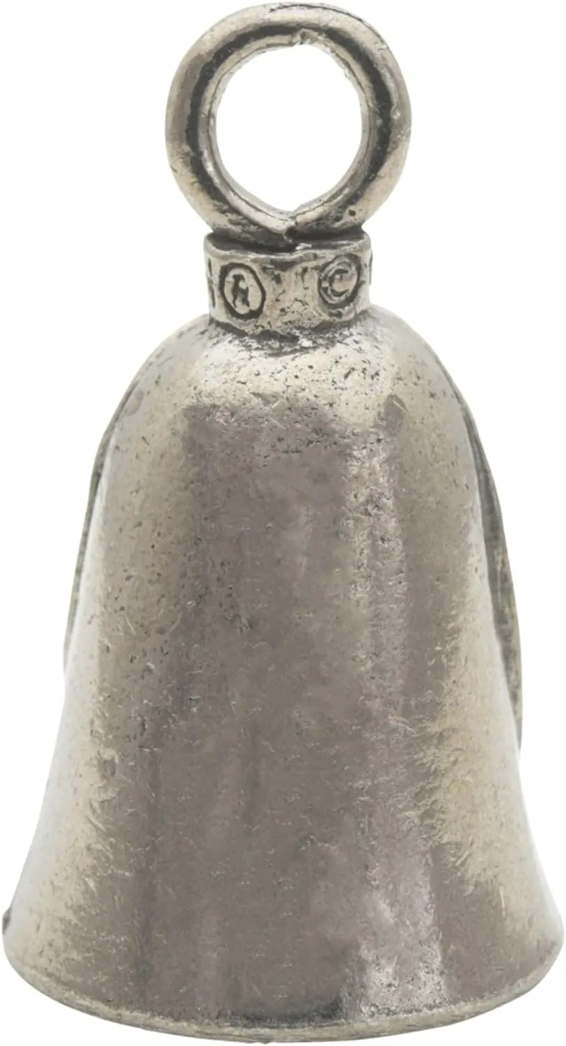 Guardian Bell Celtic Good Luck Bell w/Keyring & Black Velvet Gift Bag | Motorcycle Bell | Lead-Free Pewter | Made in USA