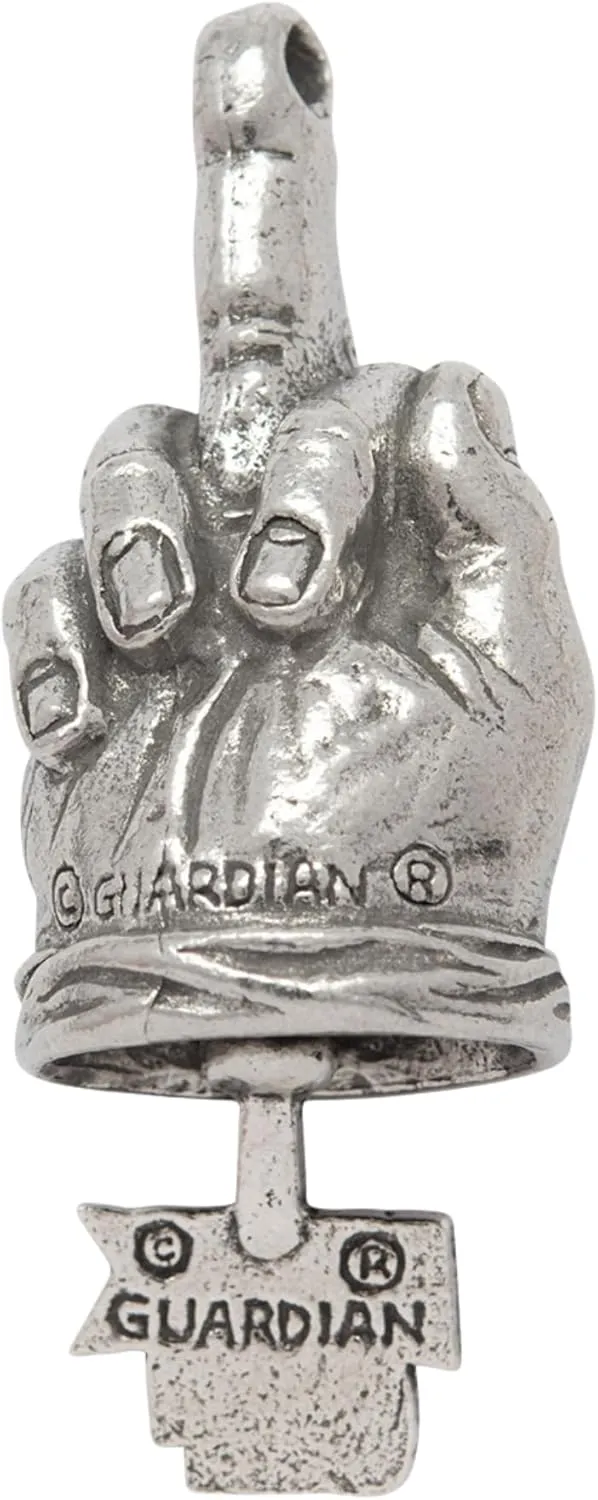 Guardian Bell Good Luck Bell w/Keyring & Black Velvet Gift Bag | Motorcycle Bell | Lead-Free Pewter | Made in USA