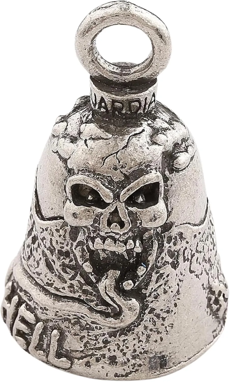 Guardian Bell Highway to Hell Good Luck Bell w/Keyring & Black Velvet Gift Bag | Motorcycle Bell | Lead-Free Pewter | Good Luck Gift to Friends & Family | Bike Bell | Made in USA