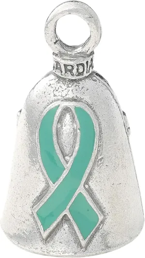 Guardian Bell I Support The Cause Good Luck Bell w/Keyring & Black Velvet Gift Bag | Motorcycle Bell | Pewter | Made in USA