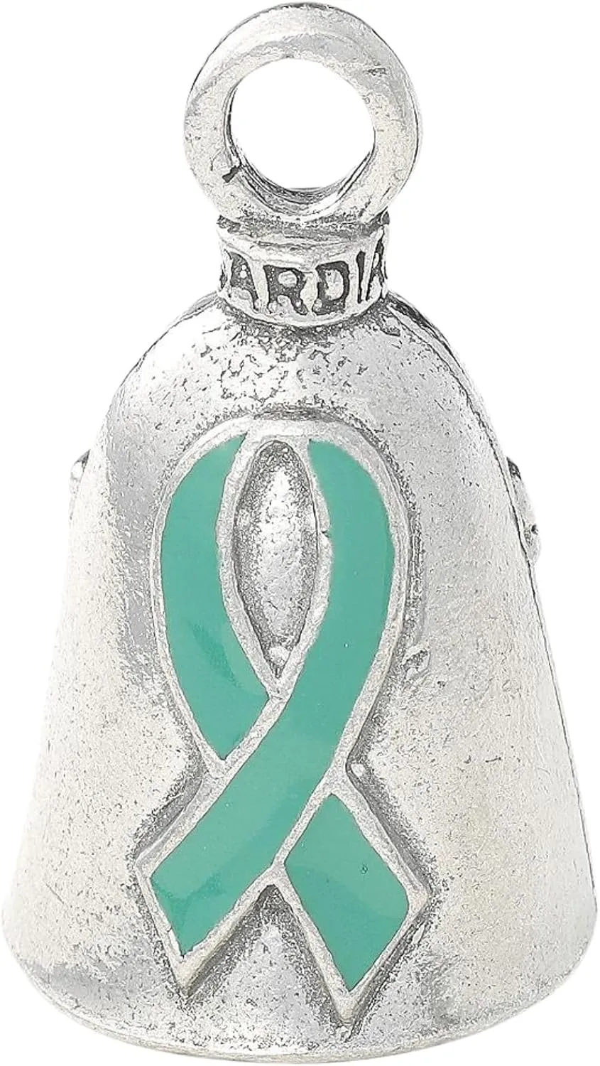 Guardian Bell I Support The Cause Good Luck Bell w/Keyring & Black Velvet Gift Bag | Motorcycle Bell | Pewter | Made in USA
