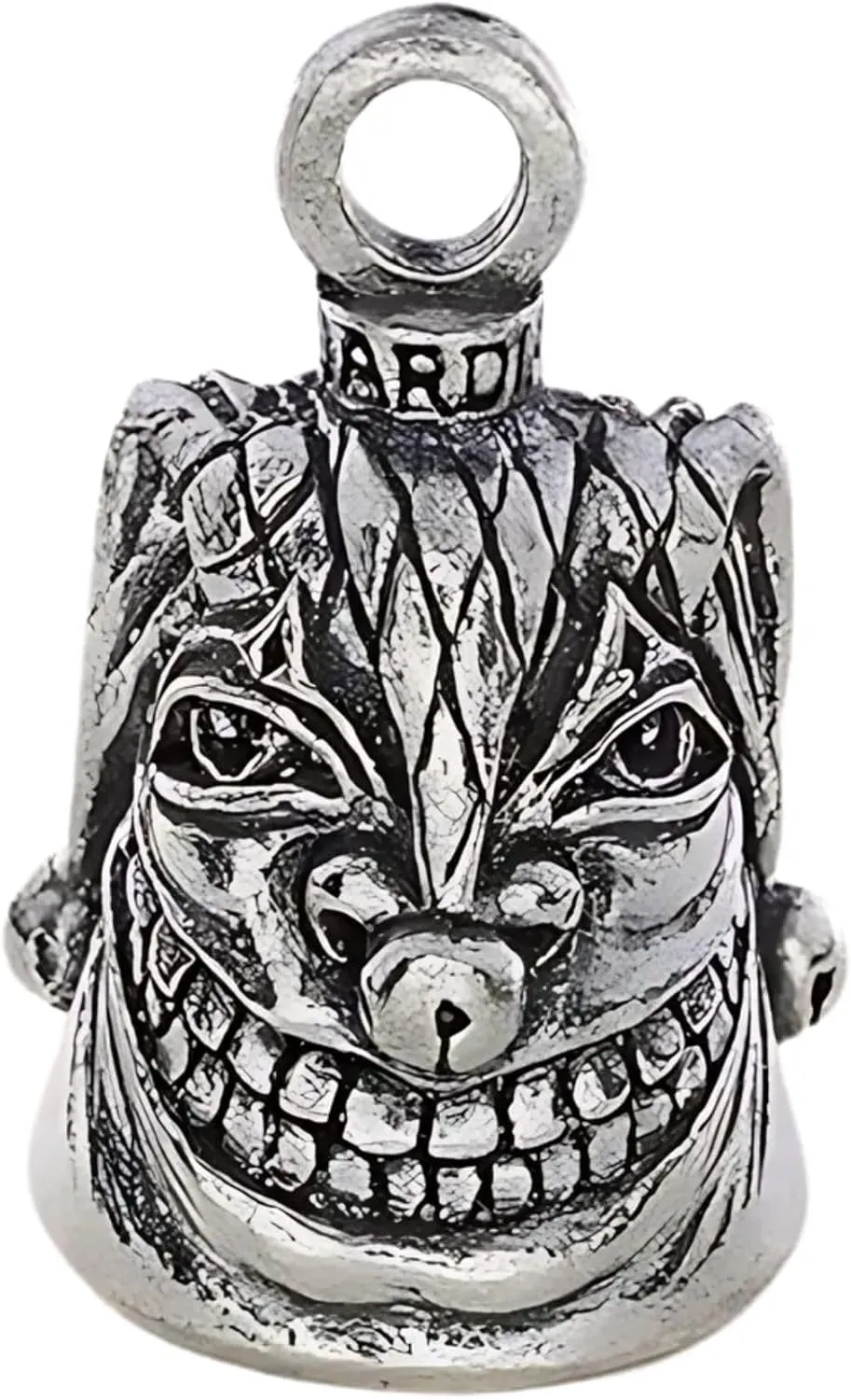 Guardian Bell Joker Jester Good Luck Bell w/Keyring & Black Velvet Gift Bag | Motorcycle Bell | Lead-Free Pewter | Good Luck Gift to Friends & Family | Bike Bell | Made in USA