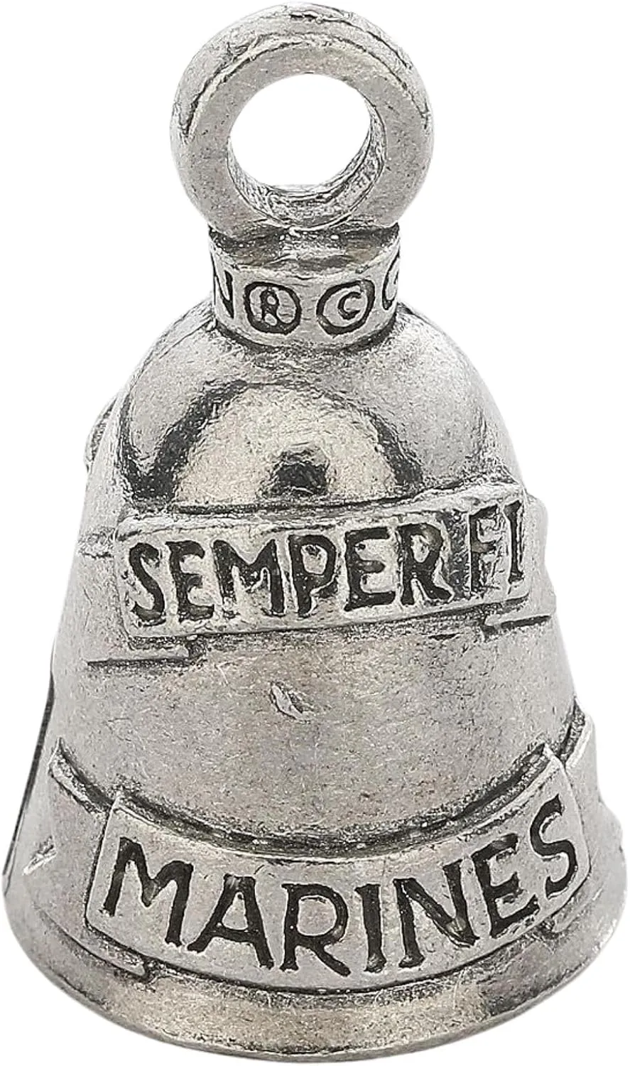 Guardian Bell Marines Bell Good Luck Bell w/Keyring & Black Velvet Gift Bag | Motorcycle Bell | Lead-Free Pewter | Good Luck Gift to Friends & Family | Bike Bell | Made in USA