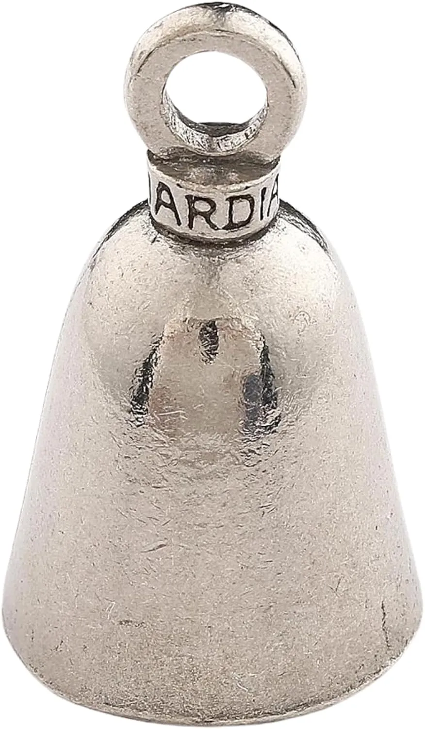 Guardian Bell Plain Good Luck Bell w/Keyring & Black Velvet Gift Bag | Motorcycle Bell | Lead-Free Pewter | Good Luck Gift to Friends & Family | Bike Bell | Made in USA