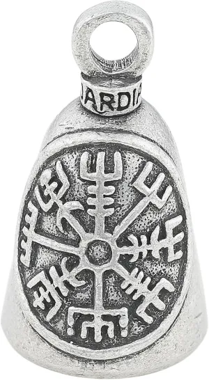 Guardian Bell Sentiment Good Luck Bell w/Keyring & Black Velvet Bag | Motorcycle Bell | Lead-Free Pewter | Made in USA