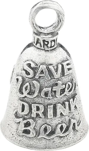 Guardian Bell Substance Good Luck Bell w/Keyring & Black Velvet Gift Bag | Motorcycle Bell | Lead-Free Pewter | Made in USA