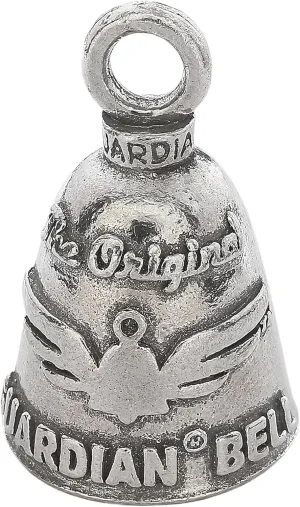 Guardian Bell The Original Good Luck Bell w/Keyring & Black Velvet Gift Bag | Motorcycle Bell | Lead-Free Pewter | Good Luck Gift to Friends & Family | Bike Bell | Made in USA