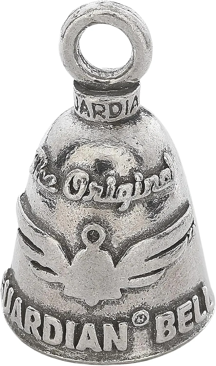 Guardian Bell The Original Good Luck Bell w/Keyring & Black Velvet Gift Bag | Motorcycle Bell | Lead-Free Pewter | Good Luck Gift to Friends & Family | Bike Bell | Made in USA