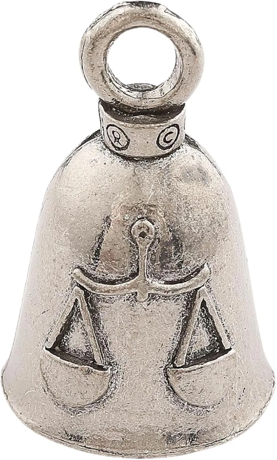 Guardian Bell Zodiac Signs Good Luck Bell w/Keyring & Black Velvet Bag | Motorcycle Bell | Lead-Free Pewter | Made in USA