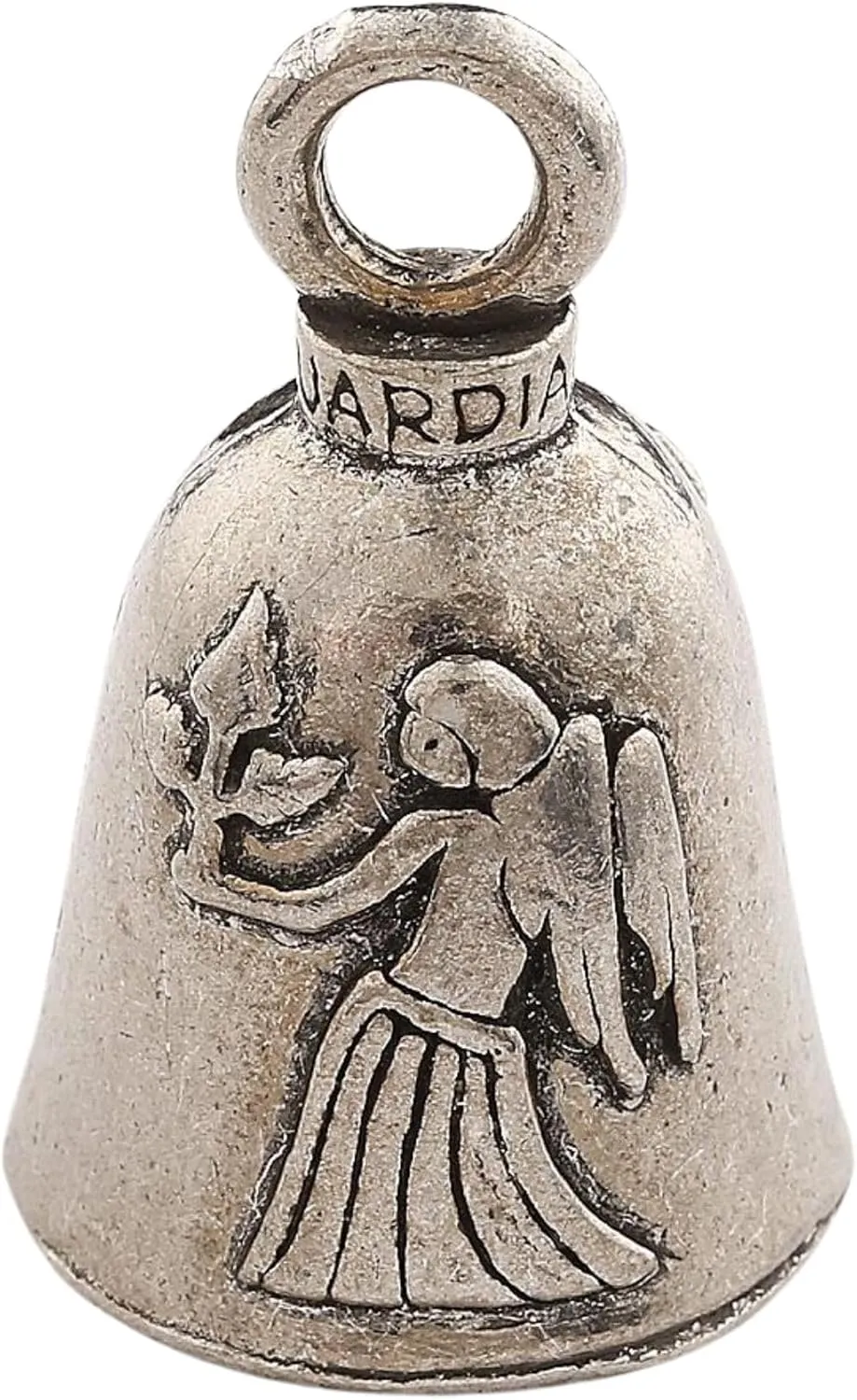 Guardian Bell Zodiac Signs Good Luck Bell w/Keyring & Black Velvet Bag | Motorcycle Bell | Lead-Free Pewter | Made in USA