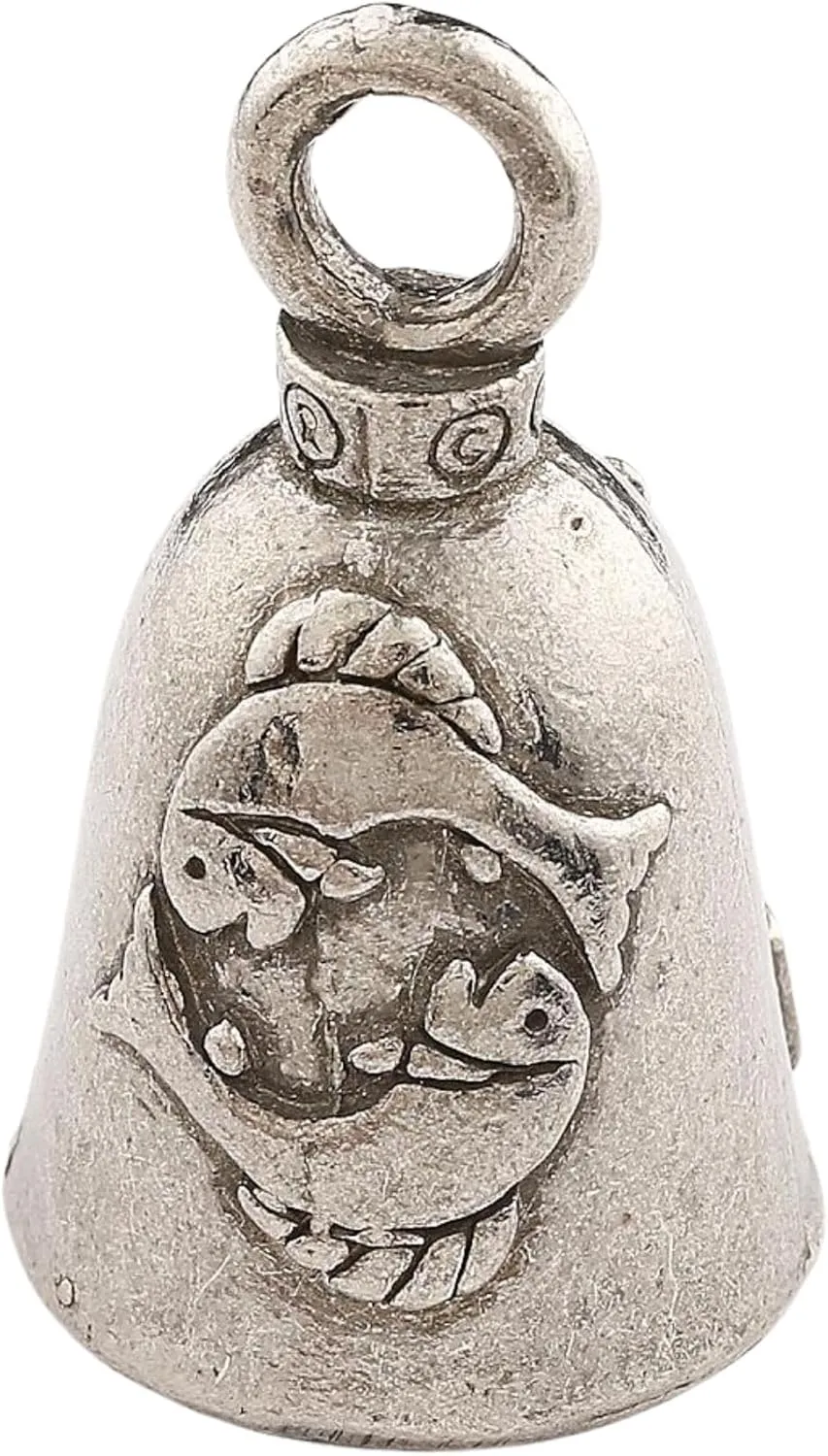 Guardian Bell Zodiac Signs Good Luck Bell w/Keyring & Black Velvet Bag | Motorcycle Bell | Lead-Free Pewter | Made in USA