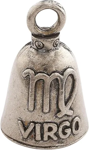 Guardian Bell Zodiac Signs Good Luck Bell w/Keyring & Black Velvet Bag | Motorcycle Bell | Lead-Free Pewter | Made in USA