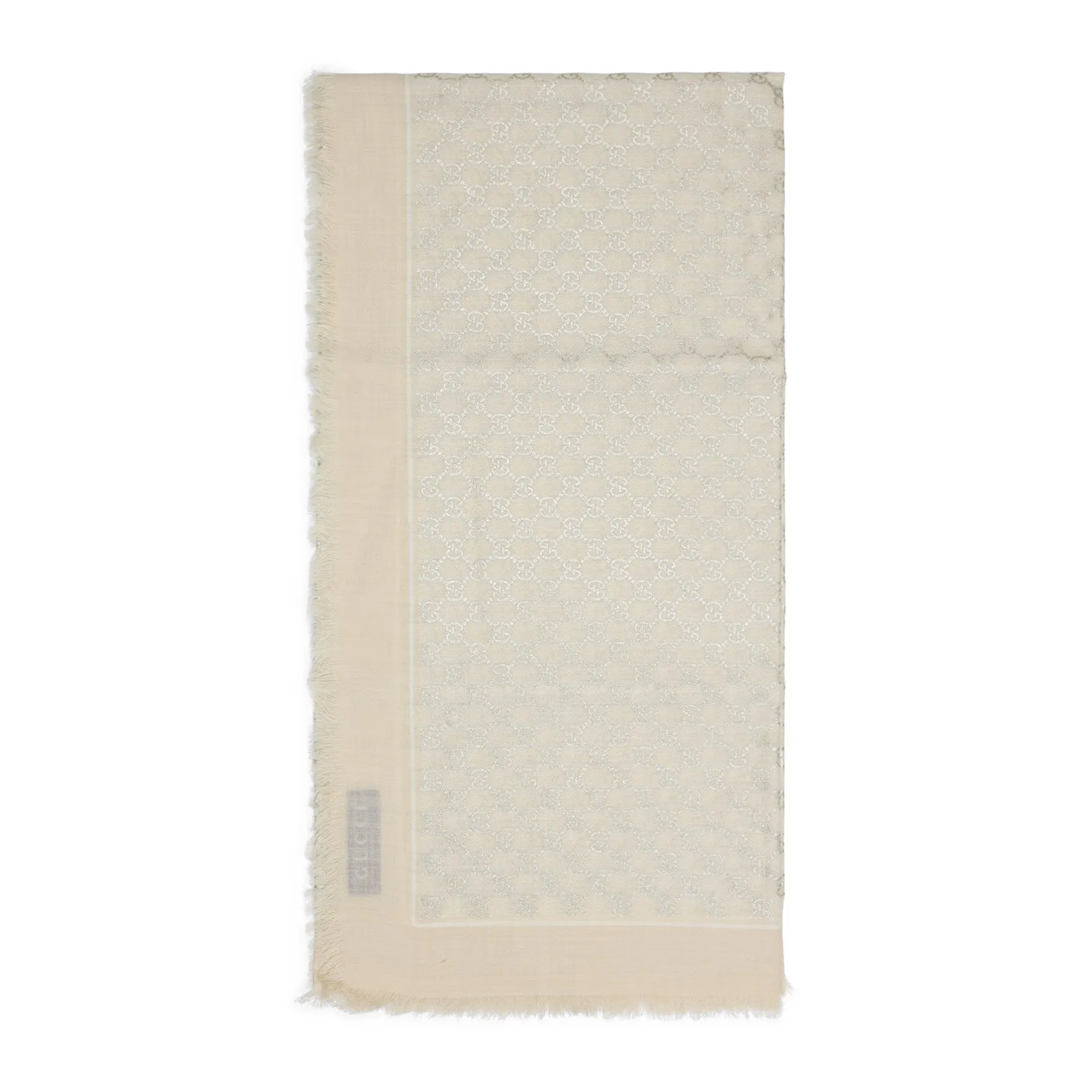 GUCCI Lightweight Lurex Wool Scarf