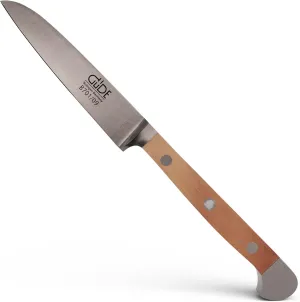 Gude Alpha Pear Series Forged Double Bolster Paring Knife With Luxury Pear Wood Handle 3-in
