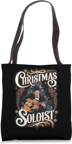 Guitar Christmas Soloist Tote Bag