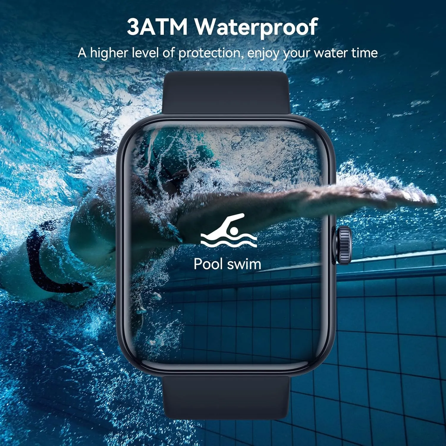 Gydom GPS Smart Watch for Men, 4 Satellite Positioning, 1.85" Fitness Tracker with Bluetooth Call, 3ATM Waterproof Heart Rate/Sleep/SpO2 Monitor, 105  Sport Modes, 12 Days Battery, for Android iPhone
