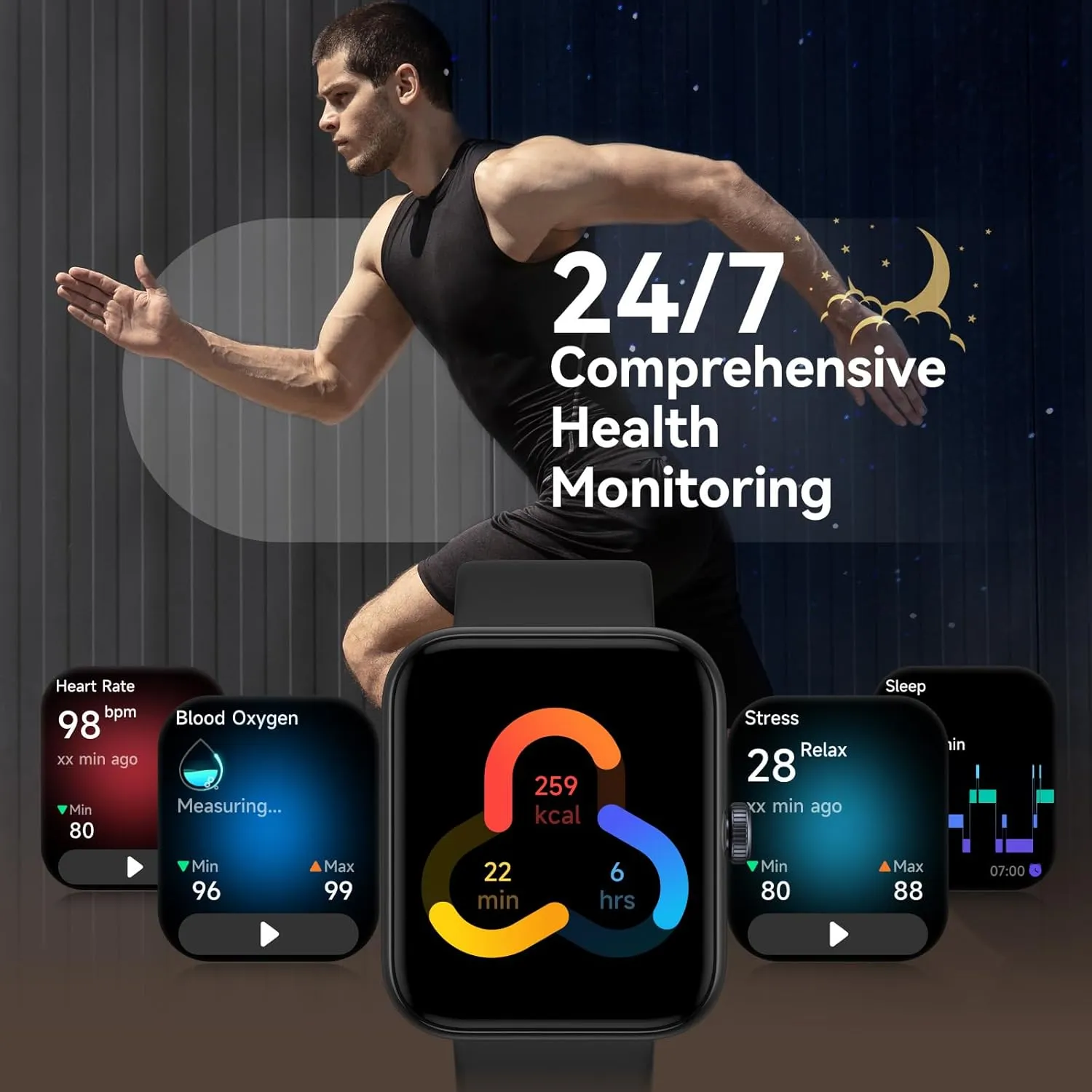 Gydom GPS Smart Watch for Men, 4 Satellite Positioning, 1.85" Fitness Tracker with Bluetooth Call, 3ATM Waterproof Heart Rate/Sleep/SpO2 Monitor, 105  Sport Modes, 12 Days Battery, for Android iPhone