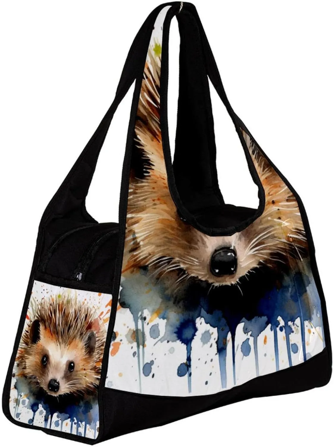 Gym Bag for Women,Small Gym Bag for Men,Cute Animal Hand Drawn,Overnight Bag