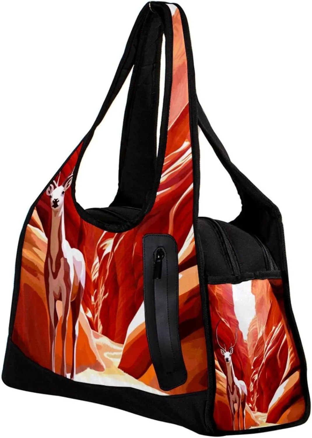 Gym Bag for Women,Small Gym Bag for Men,Desert Adventure Scenery Mountains,Overnight Bag