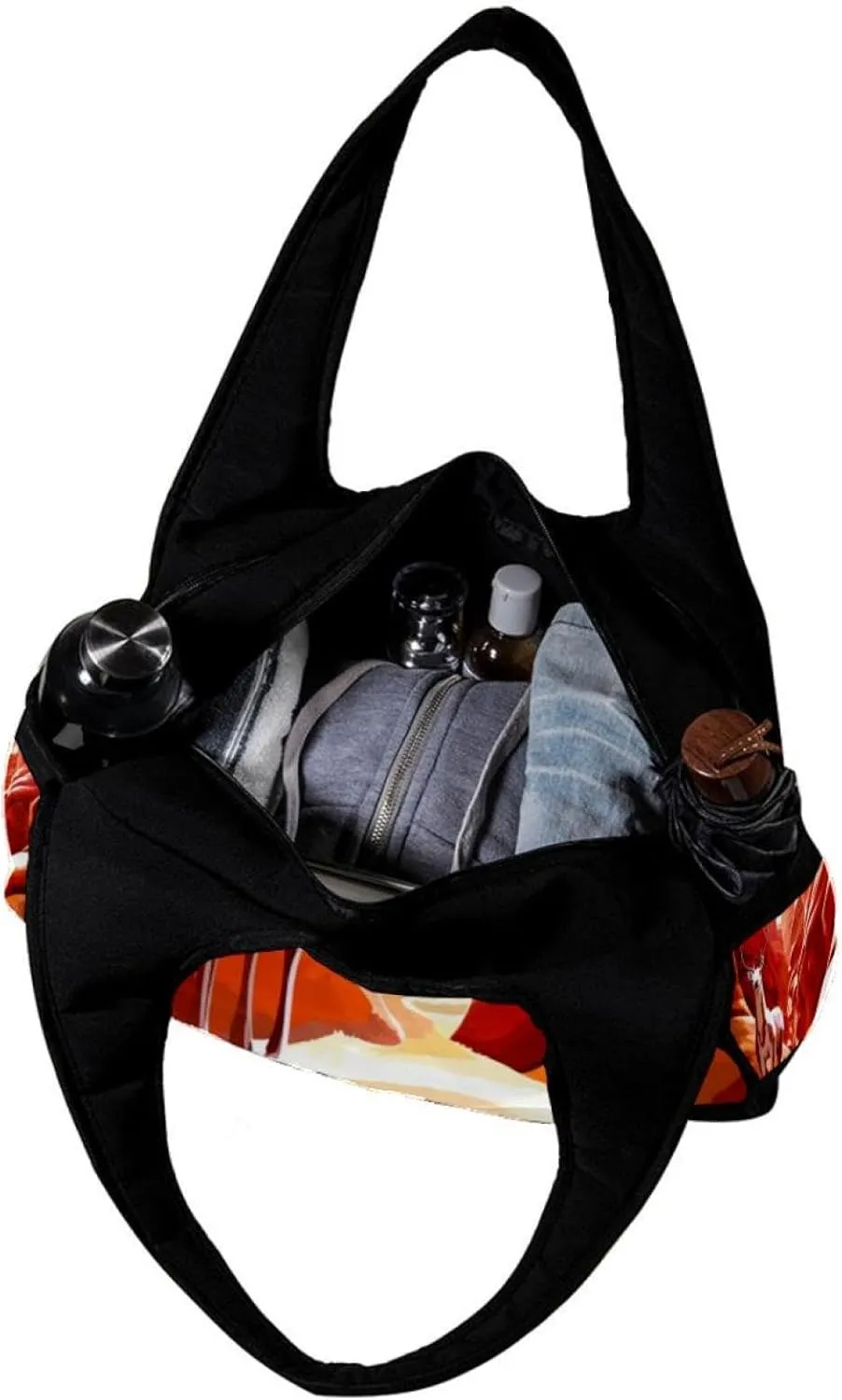 Gym Bag for Women,Small Gym Bag for Men,Desert Adventure Scenery Mountains,Overnight Bag