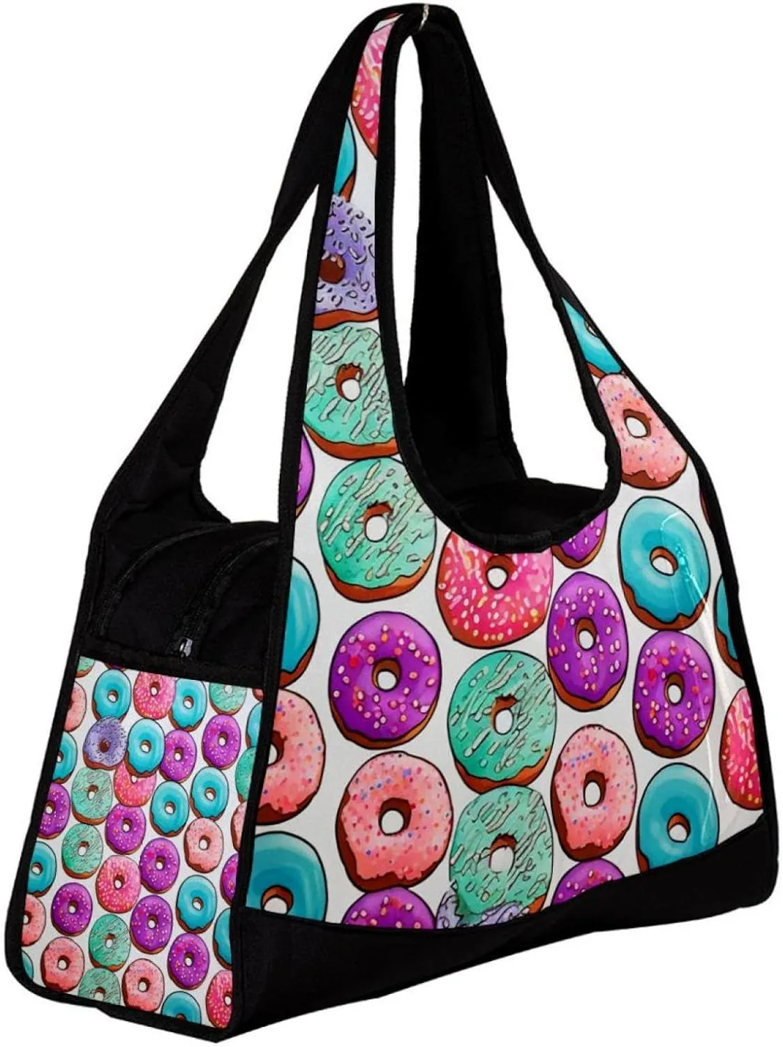 Gym Bag for Women,Small Gym Bag for Men,Dessert Colorful Donut Sweets,Overnight Bag