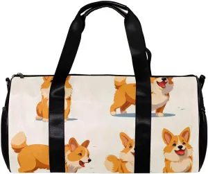 Gym Bag for Women,Small Gym Bag for Men,Dogs Animals,Overnight Bag