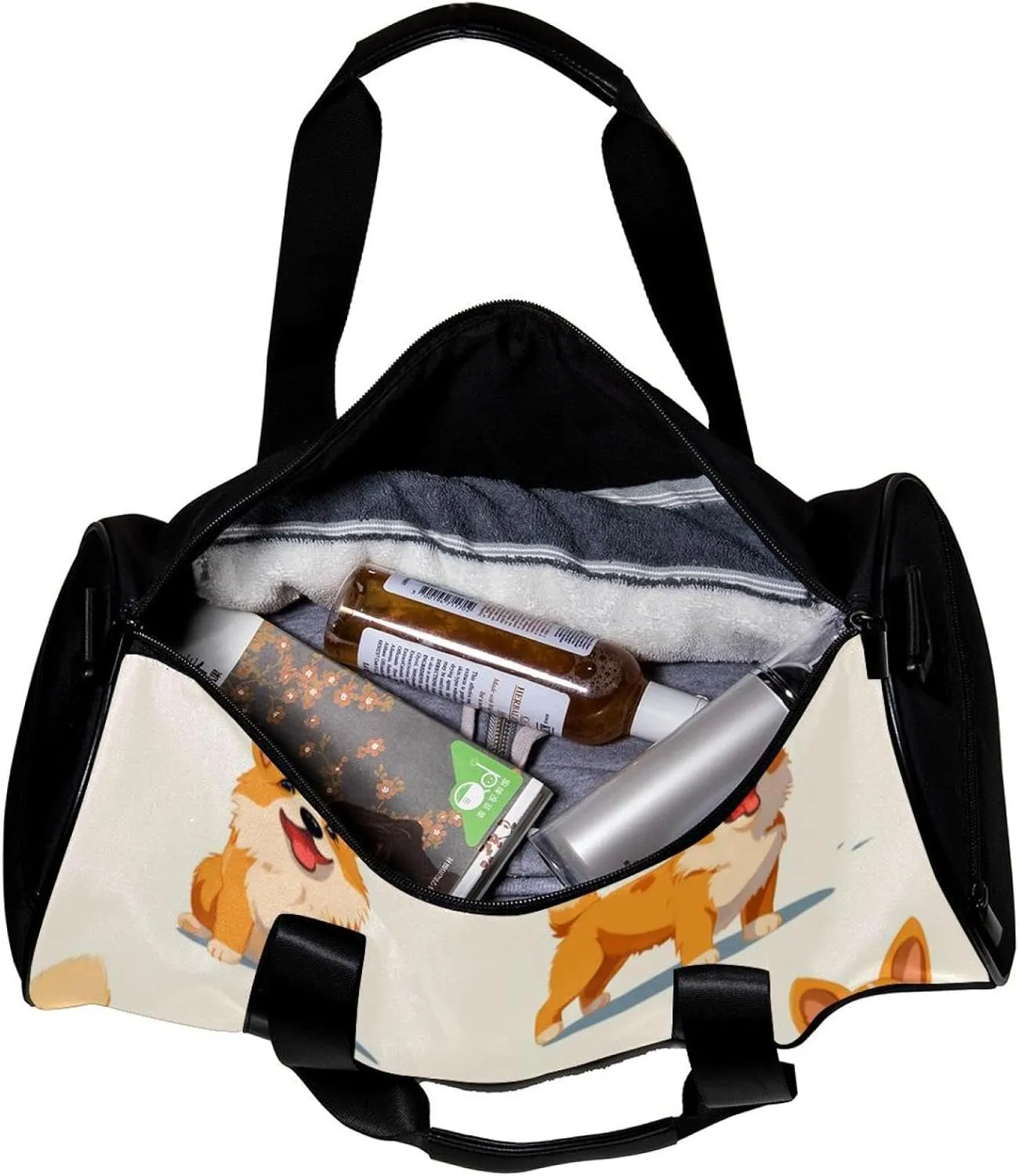 Gym Bag for Women,Small Gym Bag for Men,Dogs Animals,Overnight Bag